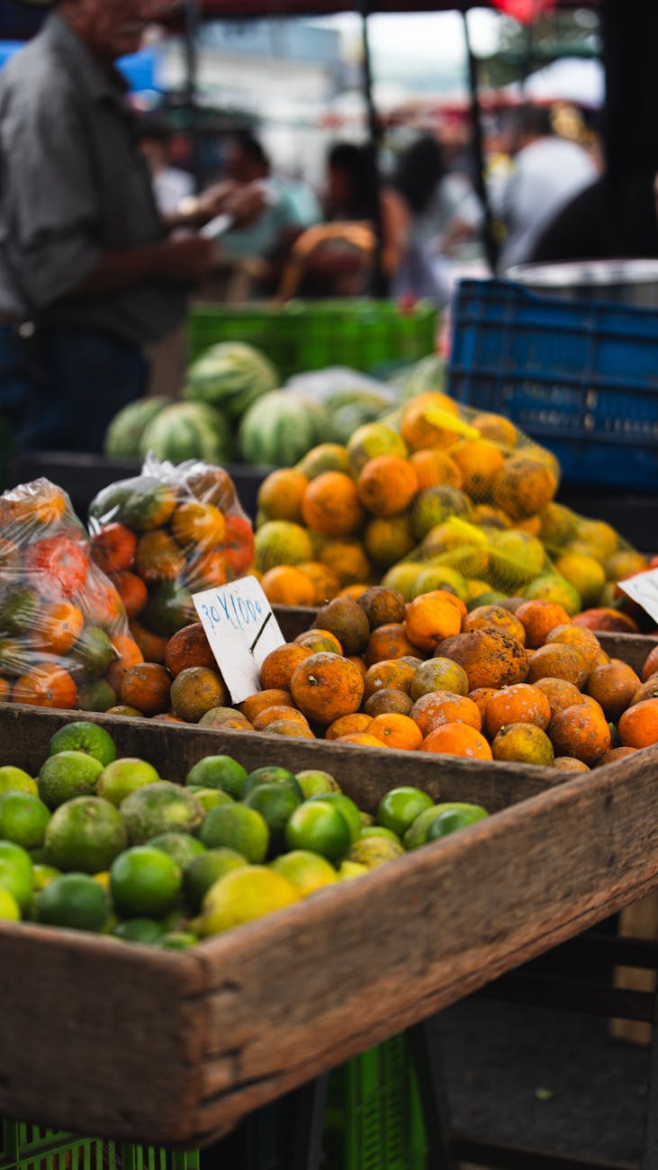 vibrant fresh produce at local market