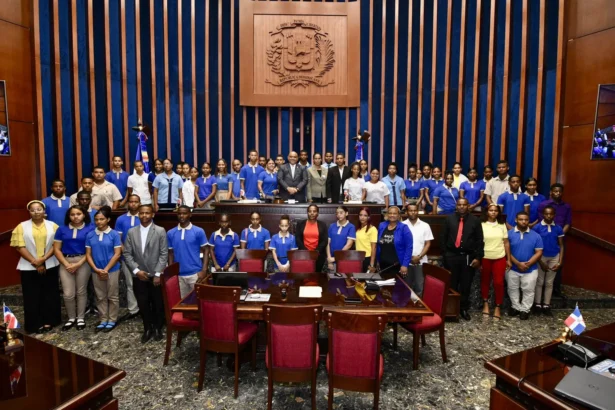 Estudiantes en el Senado.