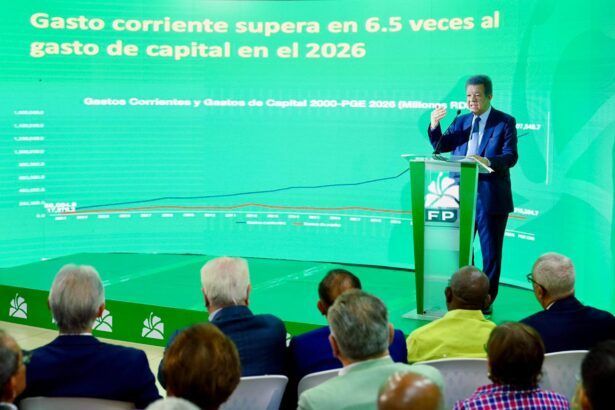 El presidente de la Fuerza del Pueblo y expresidente de la República, Leonel Fernández.