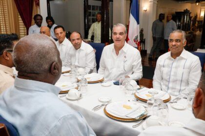 El presidente Luis Abinader en Guyana.