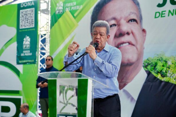 El presidente del partido Fuerza del Pueblo (FP), Leonel Fernández.
