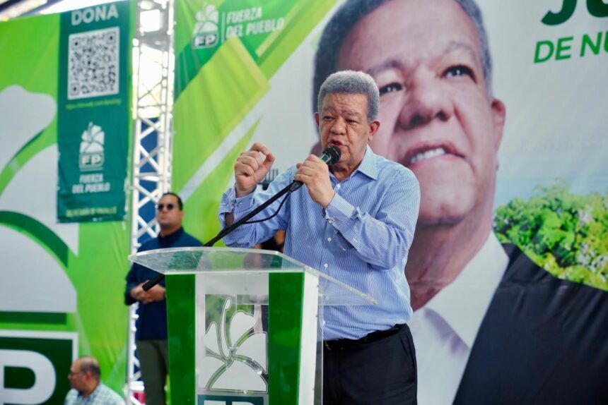 El presidente del partido Fuerza del Pueblo (FP), Leonel Fernández.
