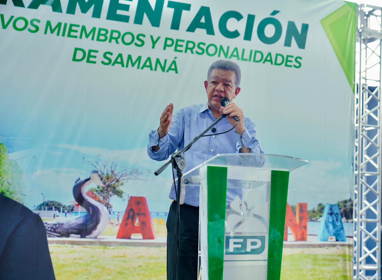 El presidente del partido Fuerza del Pueblo (FP), Leonel Fernández.