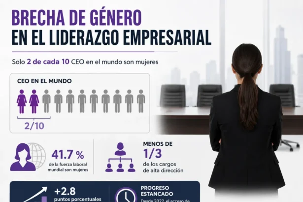 De acuerdo con el más reciente Informe sobre la Brecha Global de Género del Foro Económico Mundial (FEM), apenas dos de cada diez puestos de director ejecutivo (CEO) en el mundo son ocupados por mujeres.