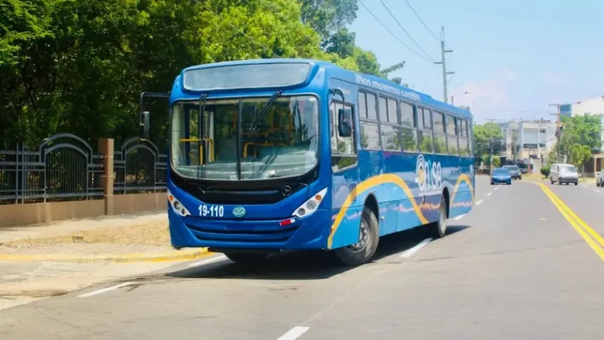 Autobús de la Operadora Metropolitana de Servicios de Autobuses (OMSA).