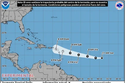 Se forma la tormenta tropical Dolly y avanza hacia el Caribe.