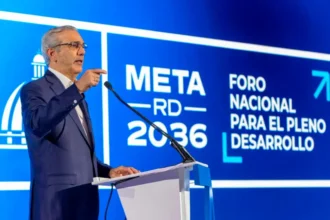 El presidente Luis Abinader en el primer Foro Nacional para el Pleno Desarrollo.