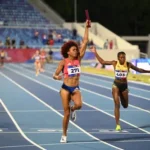 RD gana oro en relevo 4 x 100 femenino y rompe récord de JCC.