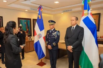 Faride Raful encabezó el acto de traspaso de mando en la Dirección General de la Policía Nacional.