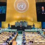 El presidente Luis Abinader ante la Asamblea General de las Naciones Unidas.