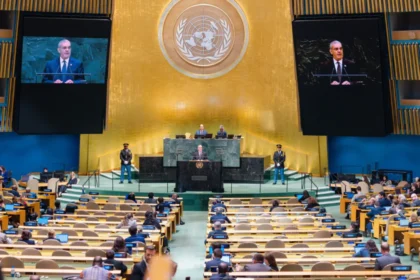 El presidente Luis Abinader ante la Asamblea General de las Naciones Unidas.