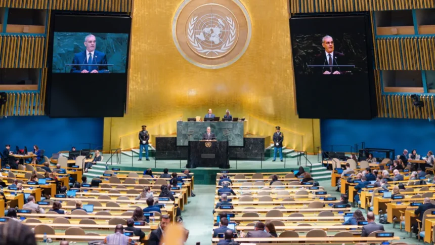 El presidente Luis Abinader ante la Asamblea General de las Naciones Unidas.