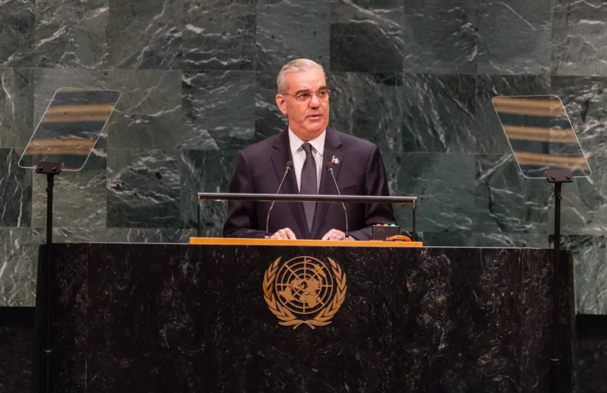 El presidente Luis Abinader ante la Asamblea General de las Naciones Unidas.